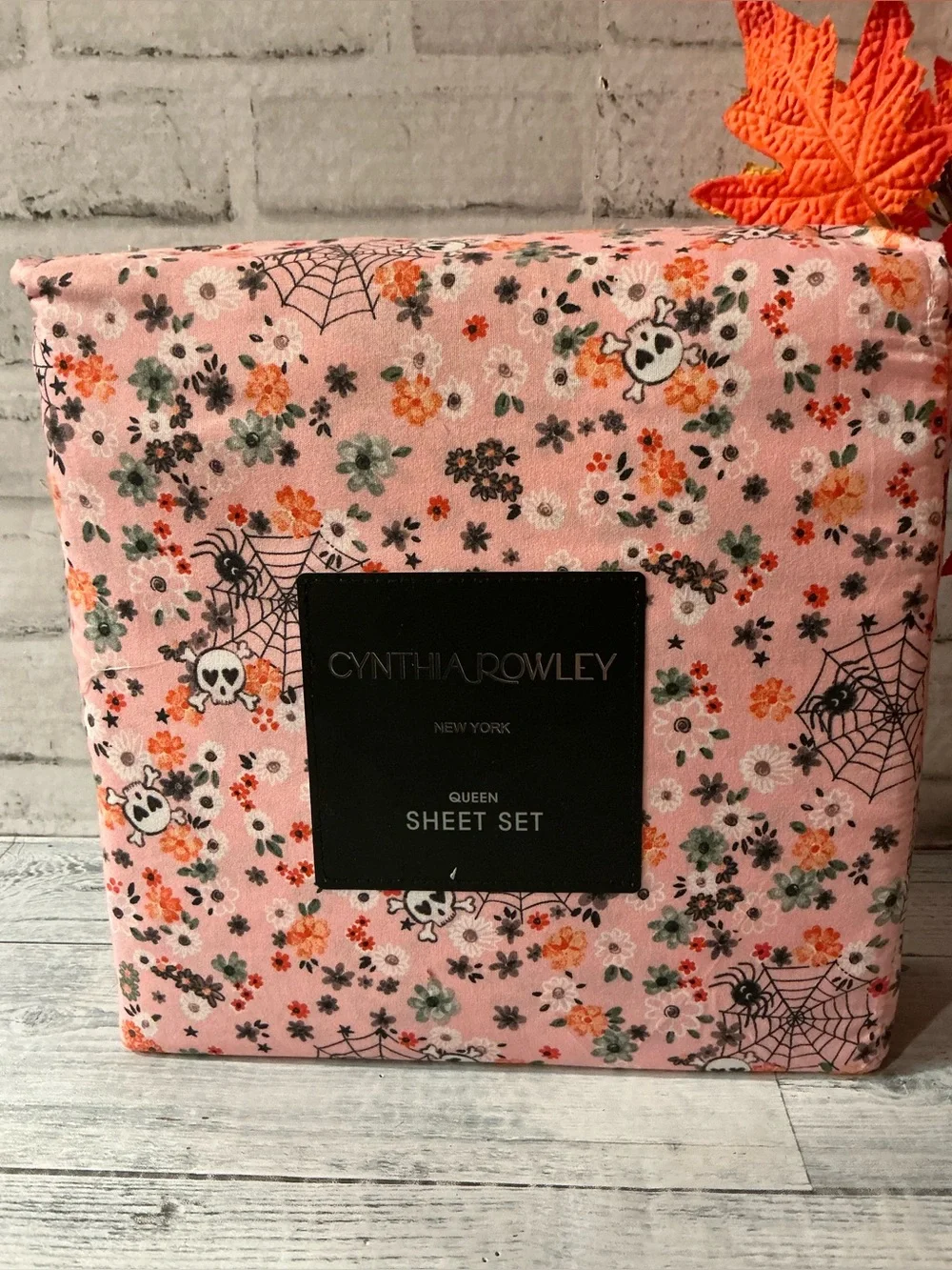 CYNTHIA ROWLEY Queen Size Boho Floral Web Sheet Set